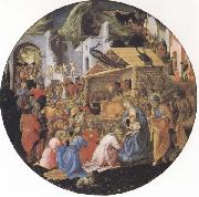 Sandro Botticelli Filippo Lippi,Adoration of the Magi oil painting reproduction